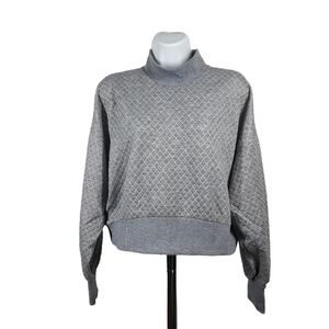 SOCIALITE MOCK NECK QUILTED TOP